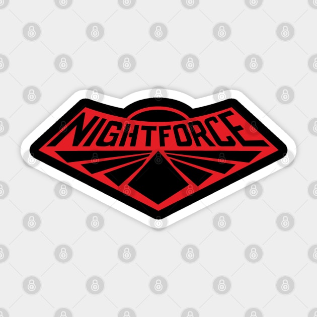 Nightforce Sticker by Illustratorator